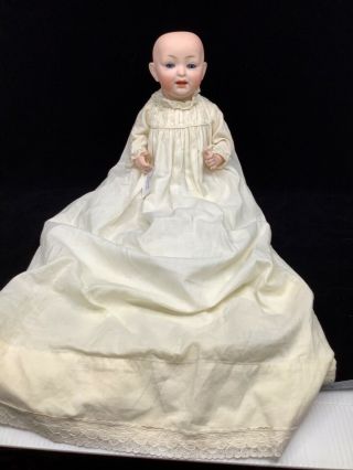 11” Hertel Schwab Baby Doll.  159 Blue Eyes.  Double Chin With Dimple.