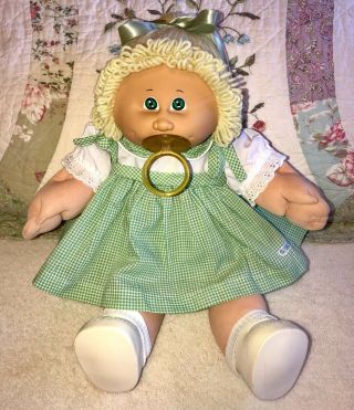 Vintage 1986 Ok Factory Cabbage Patch Doll W/paci In