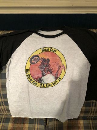 Meat Loaf Bat Out Of Hell Baseball Shirt Small