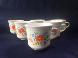 For Syra - My2014 Only - Vtg Corning Ware Corelle Wild Flower Cups