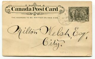 Canada PEI Prince Edward Island - Charlottetown 1898 RAILWAY - Jubilee Postcard 2