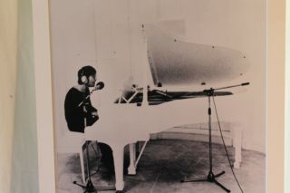 VINTAGE JOHN LENNON POSTER IMAGINE 1971 PETER FORDHAM SINGING PIANO 16 x 20 2
