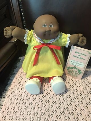 Rare 1983 Cabbage Patch Doll,  Vintage,  African American,  Was In A Museum,