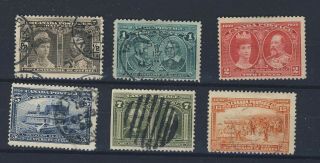 6x 1908 Quebec Tercent.  Stamps 1/2c To 7c & 15c Guide Value = $211.  00
