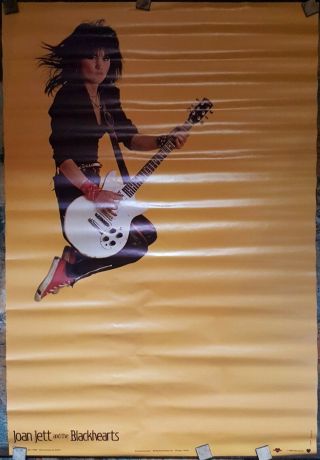 Joan Jett Poster Bi - Rite 1983 Approx 23 X 33