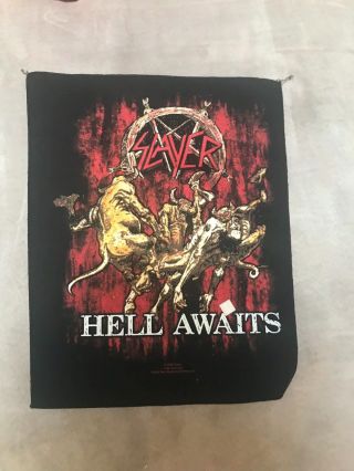 Slayer Hell Awaits Giant Sew On Back Patch Official Licensed Thrash Metal