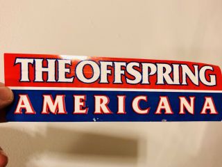 The Offspring Vintage Americana Promo Band Sticker Authentic Lp 1998