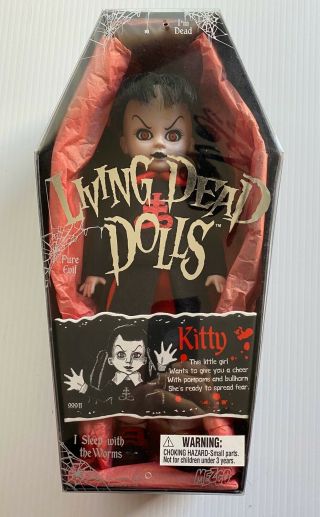 Living Dead Doll Kitty.  Doll Goth Vintage Mezco Halloween.  Displayed Only