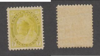 Mnh Canada 7 Cent Queen Victoria Numeral Stamp 81 (lot 17305)