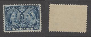 Mnh Canada 5 Cent Queen Victoria Diamond Jubilee Stamp 54 (lot 17272)