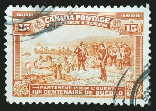 Canada Stamp 1908 15c Quebec Tercentenary Scott 102 Sg194