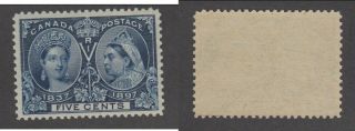 Mnh Canada 5 Cent Queen Victoria Diamond Jubilee Stamp 54 (lot 17267)
