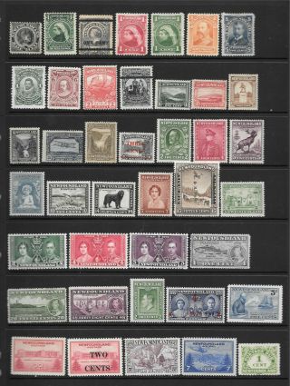 Newfoundland - 1887 - 1947 Selection Cv $325,  (41 Different)