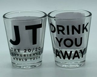 Justin Timberlake The 20/20 Experience World Tour Shot Glass Music Promotion