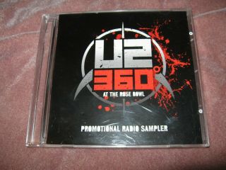 U2 360 At The Rose Bowl Prmotional Radio Sampler 4 Songs 2010 Bono Cd