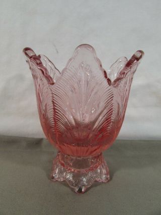 Fenton Dusty Rose Two - Way Candle Holder