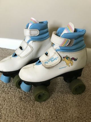 rare Vintage Hasbro 1985 My Little Pony Skydancer roller skates Kids Size 12 3