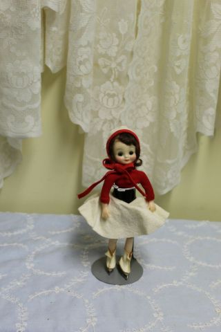 Vintage 8 " Betsy Mccall Doll In Ice Skating Outfit