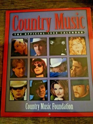 1998 Country Music Foundation Official Calendar Nip