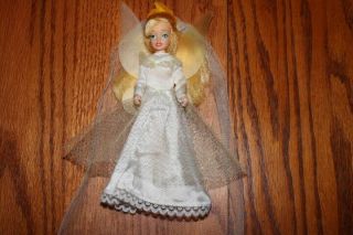 Thumbelina Wedding Dress Figure Doll Vintage 1993 Blue Box Don Bluth