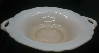 Cambridge Gadroon Pink Crown Tuscan Footed Handled Bowl