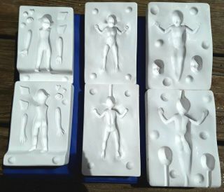Set Of Three Baby Doll Press Molds For Polymer Clay Patricia Rose Guppy Julie