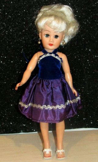 Vintage 10 " Circle P (miss Coty) Platinum Blonde Doll Gorgeous W/dress & Heels