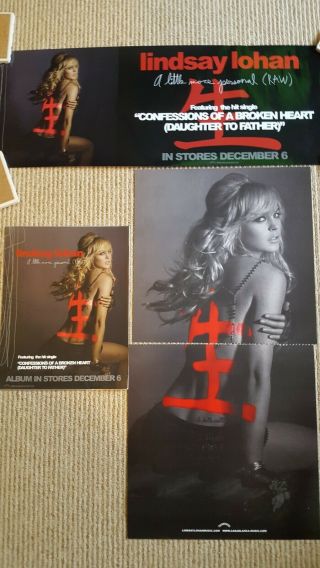 Lindsay Lohan A Little More Personal Promo Package - Confessions Of A Broken Heart