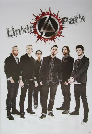 Linkin Park " Group Standing Under Logo " Poster From Asia - Alt Rock Music,  Numetal