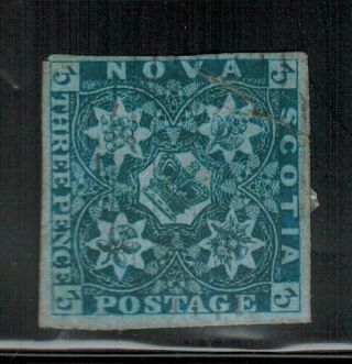 Canada Nova Scotia 3 1851 - 57 No Gum