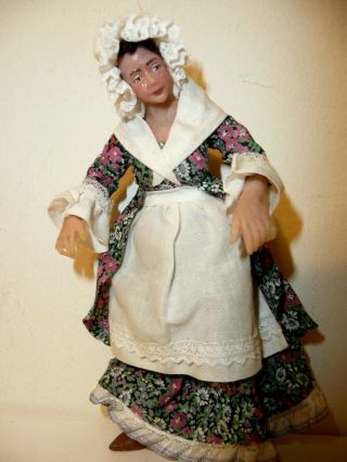 Vintage Miniature Dollhouse Doll 1:12 Victorian Maid
