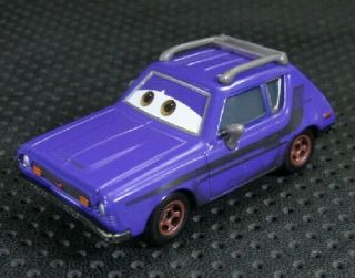 Rare Disney Pixar Cars 2 Purple Gremlin Don Crumlin 1/55 Diecast Vehicle No Box