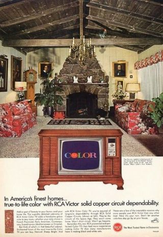 1966 Rca Print Ad Victor " The Quincy " Color Tv Television