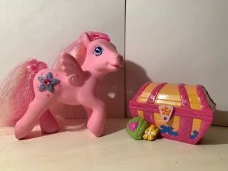 My Little Pony G3 Hidden Treasure Pink Pegasus 2004 Mlp With Treasure Chest