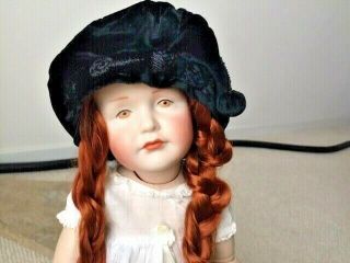 3 velvet antique doll hats for french german doll.  Handmade.  one lined Well made 2