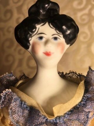 Vintage 10 - 1/2 " Porcelain Dollhouse Doll Unusual " Apollo 