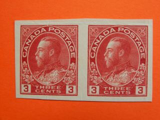 138 Mnh 3 Cent King George V " Admiral " Imperforate Issue Cv = $100