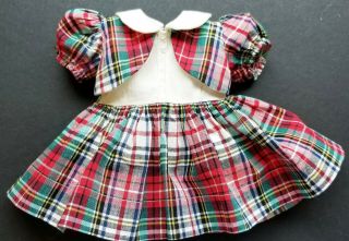 Tagged Red And Green Plaid Bolero Style Dress For Terri Lee Cond
