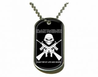 Iron Maiden A Matter Of Life And Death Collectable Dog Tag & Chain