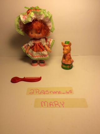 Kenner Vintage Strawberry Shortcake Doll Party Pleasers Cafe OlÉ,  Pet