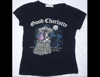 Good Charlotte The Chronicles Of Life & Death Junior Size Black T - Shirt