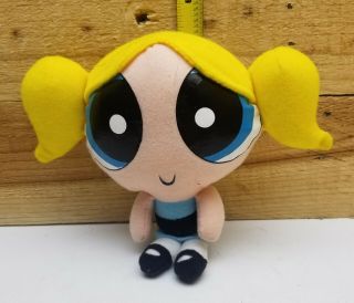Powerpuff Girls Bubbles Plush Stuffed Animal Doll Toy 6 " Vgc