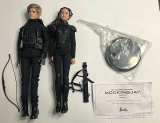 Barbie Collector The Hunger Games Mockingjay Part 2 Katniss & Peeta Black Label