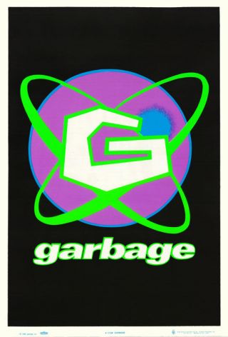 Poster : Music: Garbage Logo - Blacklight & Flocked - 1728f Rc2 O