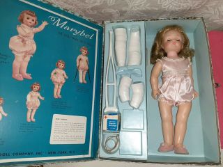 1958 Madame Alexander Marybel The Doll That Gets Well Tagged Dress Box