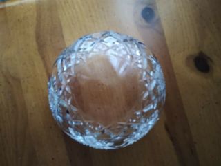 Vintage Cut Crystal Candy Dish with Lid - 5.  5 inches 3