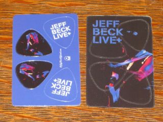 Set Of 4 Jeff Beck Guitar Picks - Promo Item For Live,  Cd Promotional Only