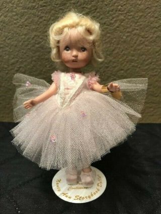 Nancy Ann Storybook Doll Sugar Plum Fairy 6 1/2 " With Stand Ballerina Le 500 Tag