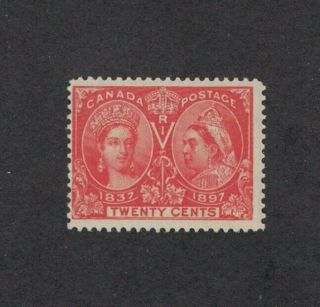 Canada Scott 59 - Queen Victoria Jubilee.  20 Cent.  Mh.  Og 02 Can59