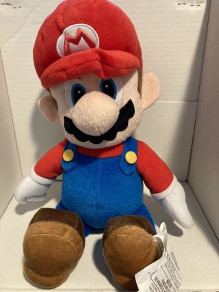 Mario Plush Doll.  2018 Nintendo Licensed.  15 Inch.